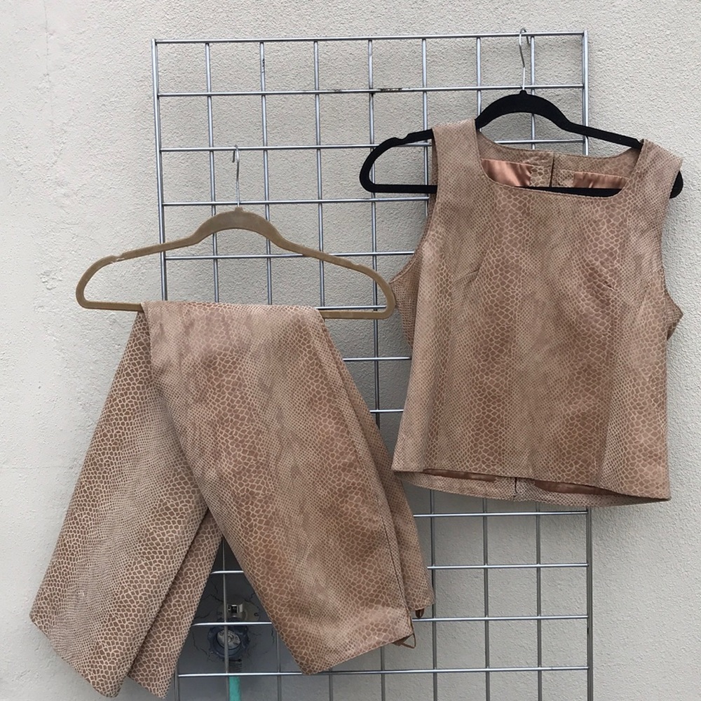 Snake skin top & bottoms